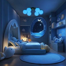 Потолочная люстра Citilux Адам Смарт Хром CL228A161 5