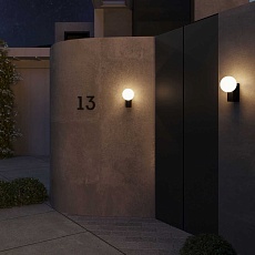 Уличный настенный светильник Elektrostandard Gravity 35166/U черный a062885 1