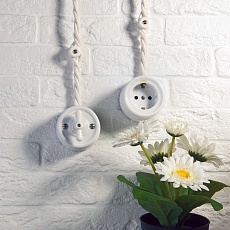 Ретро кабель Werkel витой трехжильный 2,5 мм белый W6453601 4690389165979 1