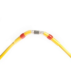 ГСИ термоусаживаемая с припоем 0,5-1,5 мм2 19A, прозрачный/красный LD302-0515 49157 2