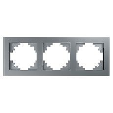 Рамка 3-постовая Stekker Катрин серебро GFR00-7003-03 39533