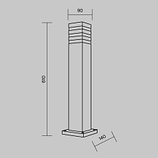 Уличный светильник Maytoni Unter den Linden O578FL-01B 1