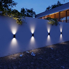 Уличный настенный светодиодный светильник Elektrostandard Mini Light 35154/D черный a060883 2