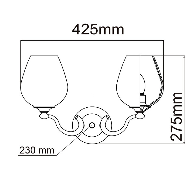 Бра Chiaro Палермо 386026602 Фото № 4