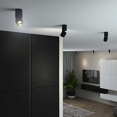 Потолочный светодиодный светильник Elektrostandard Sens 25042/LED 10W 4000K черный a063680 2