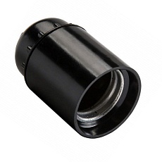 Патрон General GLH-E27-CAR-H-B, карболитовый, Е27, подвесной, без кольца, черный, 1/50/600