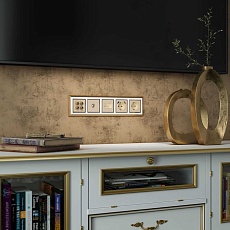 Накладка для розетки USB Werkel шампань W1179511 4690389157462 1