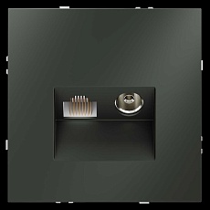 Розетка телевизионная встраиваемая S70 TV+RJ45 кат. 6, (титан) Voltum VLS060706 3