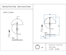 Настольная лампа Kink Light Локси 07707-T,19(03) 1