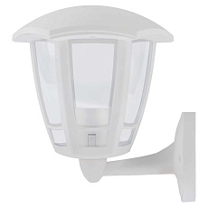 Садово-парковый светильник ЭРА «Дели 1» ДБУ 07-8-005 3000К белый 6-гранный настенный IP44 светодиодный 8Вт 3000K Б0064225 1