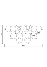 Потолочная люстра Maytoni Bolla MOD133CL-04BS 1