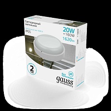 Настенно-потолочный светодиодный светильник Gauss Elementary 126411220 1