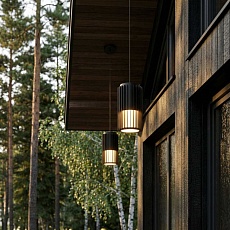 Уличный подвесной светильник Elektrostandard Entero (35189/H) 3000K черный a072081 2