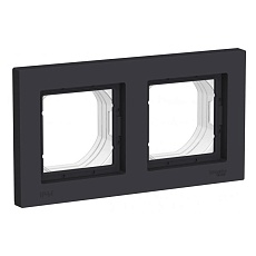 Рамка 2-постовая Systeme Electric AtlasDesign Aqua карбон ATN441002