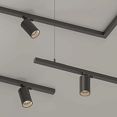 POWERLINE Трековый светильник SPOT LED 220В 10Вт 3000К CRI90 50° TRIAC угольно-черный 1