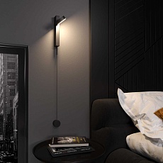 Бра Elektrostandard Orco 40112/LED черный a057590 3