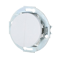 Переключатель LK Studio двухклавишный с двух мест (схема 6+6) 16 A, 250 B (белый) Vintage 881304-1 1