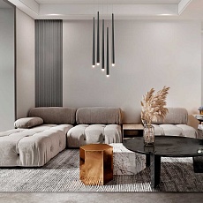 Подвесной светодиодный светильник Maytoni Cascade MOD132PL-L30BK 1