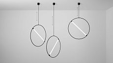 Подвесной светодиодный светильник Siled Truba Hoop 7373001 4