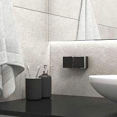 Выключатель одноклавишный влагозащищенный Werkel Gallant черный/хром W5010235 4690389164040 2