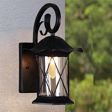 Уличный настенный светильник Reluce 08281-9.2-001U BK RLOS 4