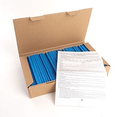 Зажим пружинный, 3-проводной проходной ЗНИ - 2,5 (JXB ST 2,5), синий Stekker 39969 1