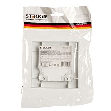 Рамка 1-постовая Stekker Эрна белый PFR00-9001-01 39623 1