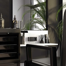 Выключатель одноклавишный Werkel Gallant черный/хром W5012035 4690389164101 1