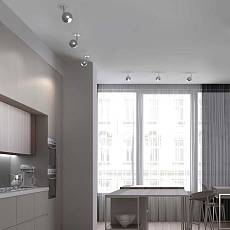 Встраиваемый светодиодный спот Elektrostandard Ball 9925 LED 8W 4200K серебро a053736 1