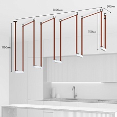 Комплект ременной трековой системы Denkirs Belty Set DK55SET17-01-BR 1
