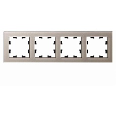 Рамка 4-постовая Systeme Electric AtlasDesign Nature шампань ATN320504