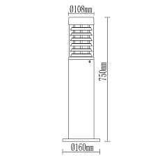 Уличный светильник De Markt Меркурий 807041801 4