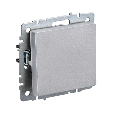 Выключатель одноклавишный IEK Brite алюминий BR-V10-0-10-K47