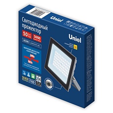 Прожектор светодиодный Uniel ULF-F23-50W/6500K IP65 160-240V Grey UL-00011846 2