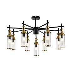 Подвесная люстра Indigo Torazzo 13037/9R Black V000529 3