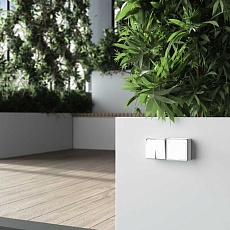 Розетка влагозащищенная с заземлением с защитной крышкой и шторками Werkel Gallant белый W5071201 4690389164583 2