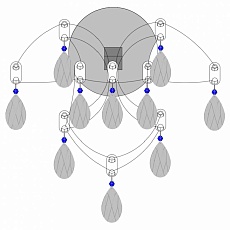 Настенный светильник iLamp Louvre W899 CR 1