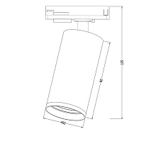 Трековый светильник Maytoni Track Lamps TR020-1-GU10-B 2