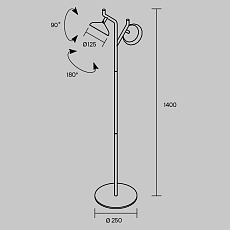 Торшер Maytoni MOD451FL-L16B3K 5
