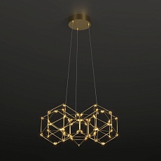 Подвесной светодиодный светильник Eurosvet Uma 90169/5 медь 2