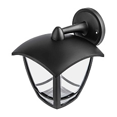 Садово-парковый светильник ЭРА «Дели 2» ДБУ 07-8-002 черный 4-гранный настенный IP44 светодиодный 8Вт 3000K Б0064297 5