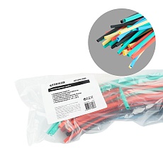 Термоусадочная трубка Stekker HST-840-100M, длина 100 см., коэф. усадки 2:1, мультиколор 39722