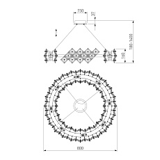 Подвесной светильник Bogates Rubis 371 Strotskis 1