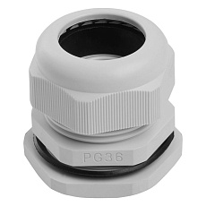 Сальник PG36 диаметр проводника 22-32 мм Stekker, IP54, серый (DIY упаковка 1 шт) (без мембраны) 49383