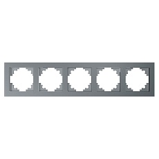 Рамка 5-постовая Stekker Катрин серебро GFR00-7005-03 39639