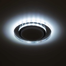 Светильник встраиваемый cо светодиодной подсветкой ЭРА DK LD51 MR под лампу GX53 зеркальный Б0057467 5