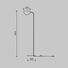 Торшер Maytoni Technical Mollis MOD126FL-01B 1