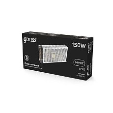 Блок питания Gauss 150W 24V IP20 202002150 2