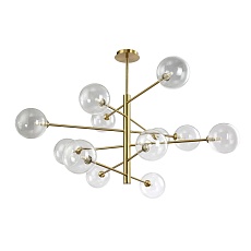 Подвесная люстра Crystal Lux Marzo SP12 Bronze/Transparente