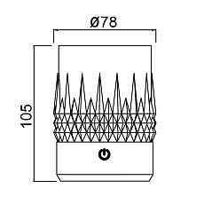 Стакан-светильник Mantra LAX 9084 2
